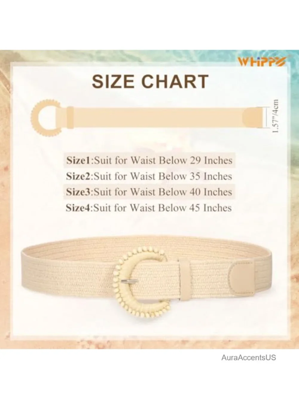 Straw Woven Elastic Waist Belts Boho Braided Skinny Dress Belt 3 Pack